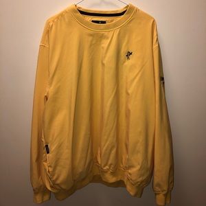 Yellow and black windbreaker